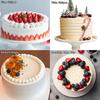 4 Pcs Cake Scraper Set Acrylic Cake Decorating Supplies Large Transparent Cake Smoother for Icing Perfect for Butter Cream Frosting with 7 Different