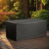 One Piece Outdoor Deck Box Cover - Black Premium Oxford Fabric - Compatible with most other deck boxes (cover only)