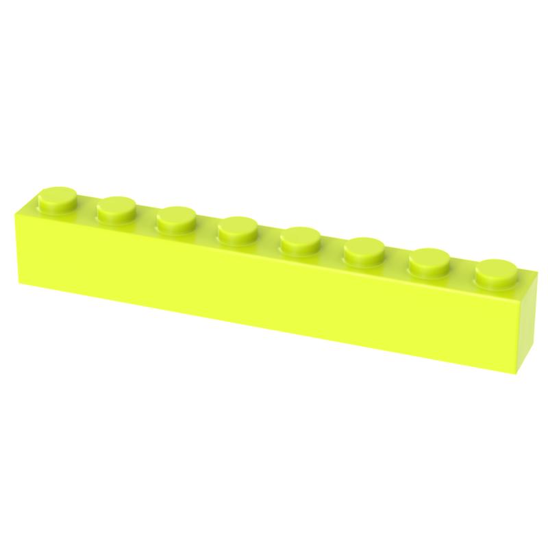 Нетоксичные [Funbrick] 10/30/50 шт. Толстые кубики 1x8 точек 1*8 точек Образовательные Творческие DIY Строительные блоки Совместимые с 3008 Classic