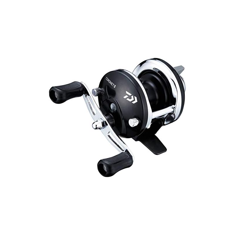 Катушка для зимней рыбалки Daiwa Coronet 2, черная, с правой ручкой (Модель 2020 года)