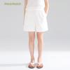 Mucmukn Girls' Linen Blend Casual Shorts