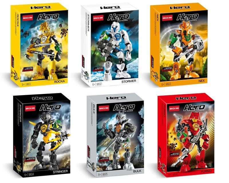 Hero Factory Звездный Воин Bionicle Строительные блоки Фурно Эво Комбинированный Робот Мех Модель Кирпичный Набор Игрушки для Детей Праздничные Подарки