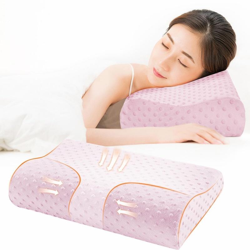 Memory Foam Pillow Orthopedic Pillow Bedding Neck Pillow Fiber Slow Rebound Pillows Massager for Cervical Health Care Pain Relief