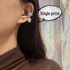 Non-Pierced Double-Layer Tassel Ear Cuff with Long Chain and Trendy Hong Kong Style