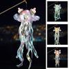 Colorful Jellyfish Lamp Portable Jellyfish Lantern with Handle LED Nightlight for Room Garden Porch