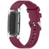 Replacement Silicone Loop Watchband Strap Adjustable Breathable Wristband Clear Case Bracelet for Google Fitbit Air