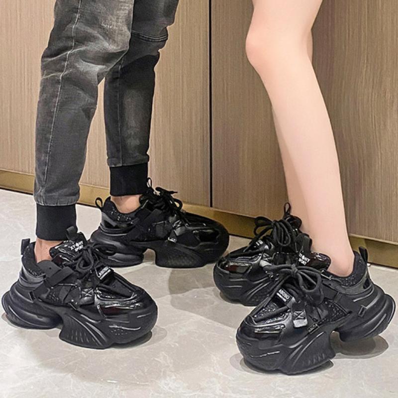 Женские осенне-зимние кроссовки на мягкой подошве в стиле «папины кроссовки», легкие, на толстой подошве, увеличивающие рост, повседневные спортивные кроссовки