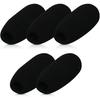 4.8cm Long Headset Intercom Microphone Windshield, Microphone Sponge, 12mm Inner Diameter, High-Density Microphone Sponge, Thick Sponge Microphone Win