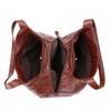 Women Solid Color Bag Vintage Shoulder Bag Large Capacity Handbag