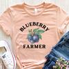 Blueberry Farmer T-Shirt, Fruit Picking Tee, Garden Lover Gift