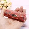 Lipstick Case Retro Embroidered Holder Flower Design With Mirror Packaging Box