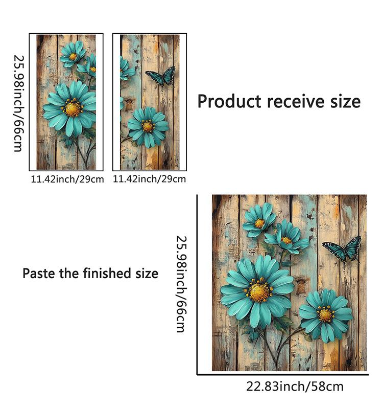 1 шт. ПВХ Водонепроницаемые Наклейки Кухня Цветочный Принт Украшение Дома Наклейка для Посудомоечной Машины Самоклеящиеся Обои Холодильник