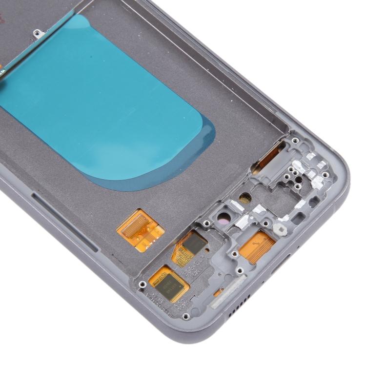 Для Samsung Galaxy S23 FE SM-S711B 6.43 дюйма OLED ЖК-экран дигитайзер полная сборка с рамкой (черный)