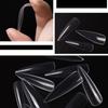 500 Pcs Boxed Transparent Coffin Fake Nails Natural Long Ballet Full Coverage Nail Tips Decorations Pressed On The Nails