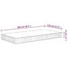 VidaXL Matelas à ressorts ensachés moyen 120x200 cm 372813