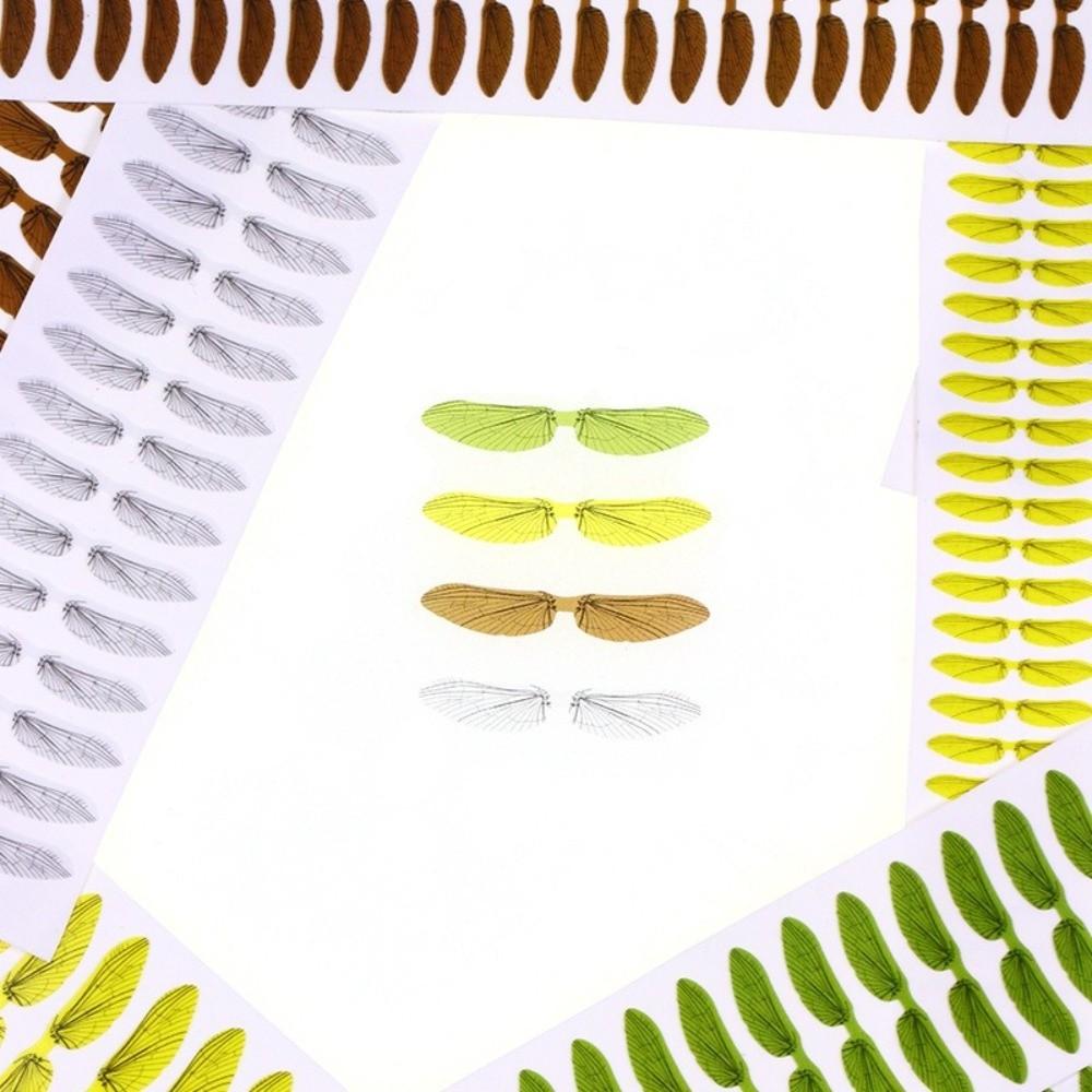 1Sheet Realistic Fly Tying Material Realistic Texture Insect Wings Trout Lures