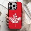 C-Флаг Канады Обои Чехол для телефона Для iPhone17,16,15,14,13,12,11 Plus,Pro Max Черный Конфетный Посеребренный Чехол