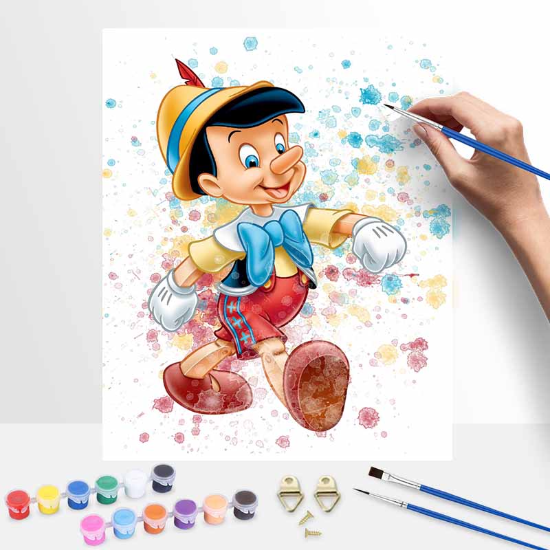 Disney Набор для акварельной живописи Пиноккио Декор для дома Ручная работа Подарок Товары для творчества Набор для рисования своими руками Для креативной гостиной