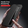 Для Samsung Galaxy S25 S24 S23 Ultra S25 Plus Чехол Smart с боковым окошком Премиум Кожаный Откидная крышка без откидывания для ответа