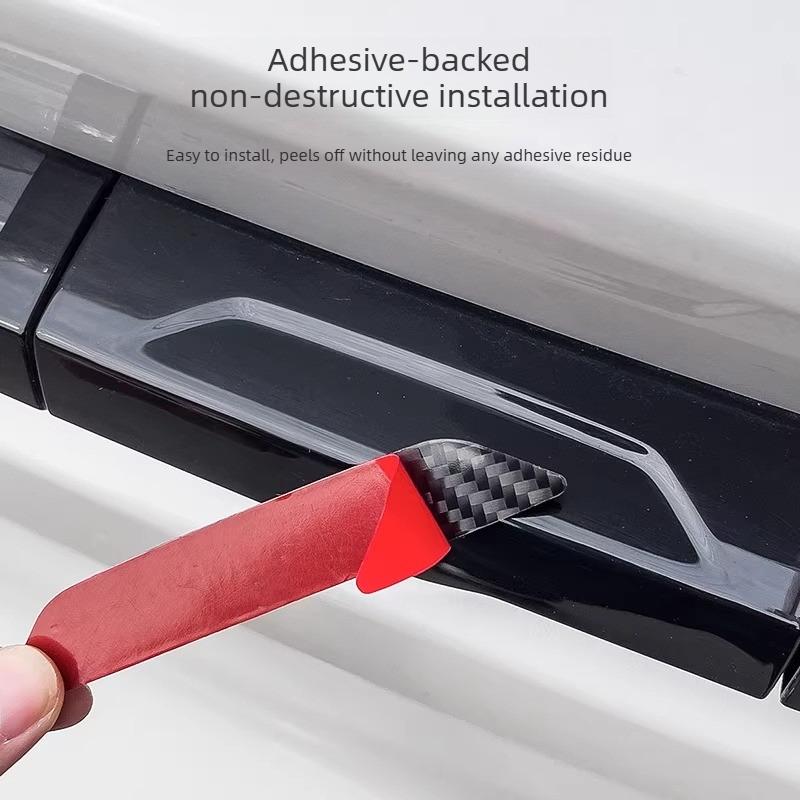 For 2025-2026 Facelift Zeekr 7X Electric Tailgate Warning Sticker, Rear Door Button Switch Anti-Collision Sticker