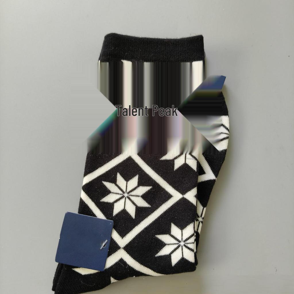 Осенне-зимние женские модные повседневные носки до середины икры с узором медведя