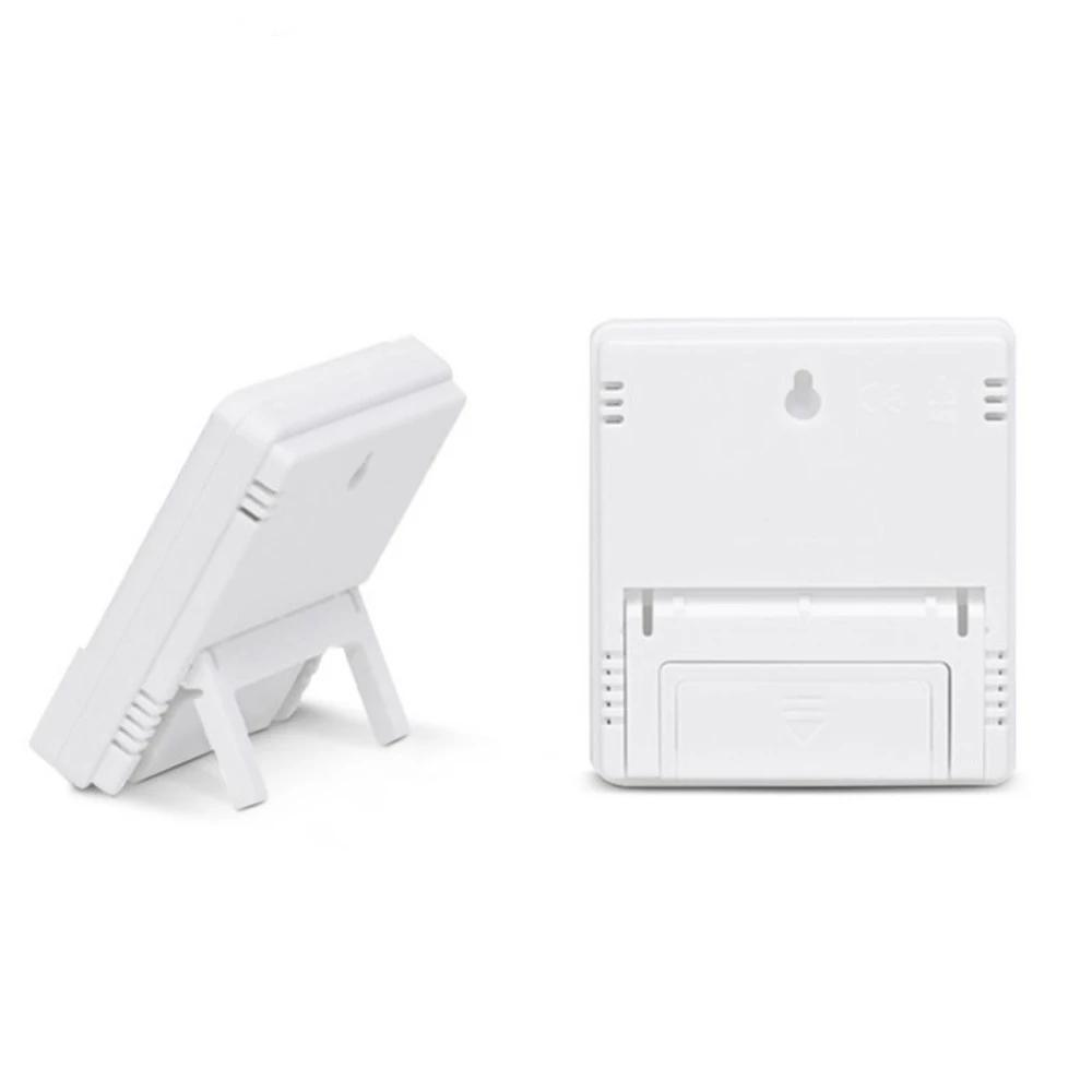 Цифровой термометр-гигрометр Электронный ЖК-измеритель температуры и влажности Метеостанция Часы для дома и улицы HTC-2 HTC-1