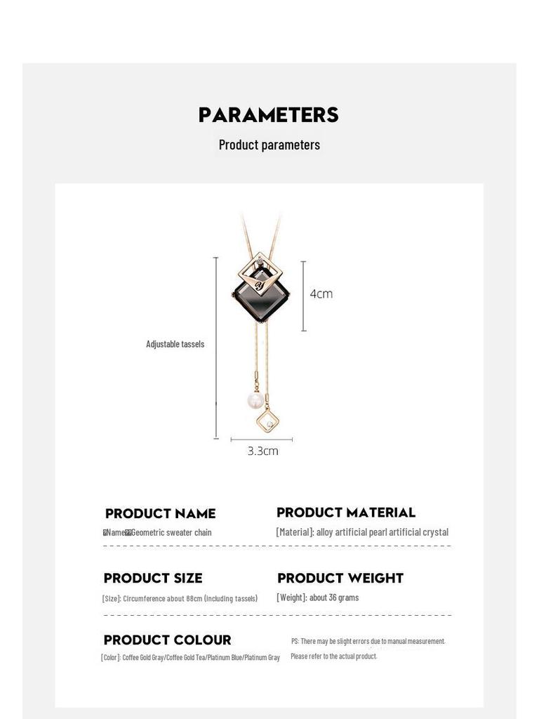 2021 Новое женское универсальное высококачественное декоративное ожерелье-свитер с подвеской