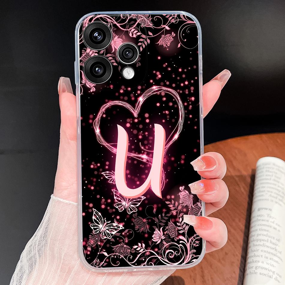 Чехол для телефона Oppo Reno 15 Pro Mini 15F 15C 5G Великолепные Звездные Буквы Ударопрочный Корпус Для Oppo Reno15 Мягкий Прозрачный Силиконовый Funda