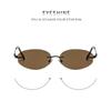 Ladies Sunglasses, Rimless Oval Sunglasses, Personalized Sunglasses