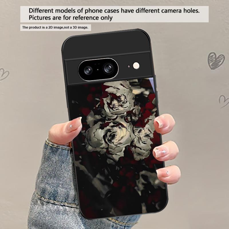 Текстура коры Для Google Pixel 8 7 9 10 Pixel 10 Pro XL Pixel 9 Pro XL Pixel 8a 7a Pixel 7 Pro Черный Стеклянный Чехол для Телефона
