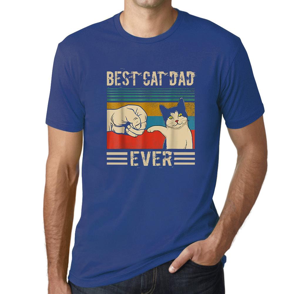 Ultrabasic Мужская футболка с рисунком Best Cat Dad Ever Fist Bump — идея для подарка