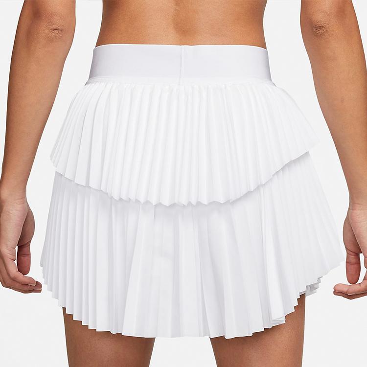 Nike Court Dri-FIT Slam Solid Pleated Tennis Comfortable Sports Skirt Women Skirts White DA4727-100