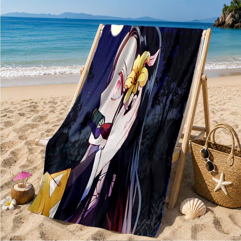 Demon Anime Group Beach Towel Microfiber Beach Towel, Lightweight and Quick-Dry, for Summer Travel, Swimming Pool Fan Birthday Gift