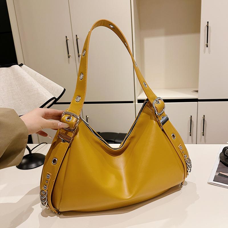 Женская сумка 2025 новая мода простая мода большая вместимость сумка через плечо портативная косая сумка-тоут