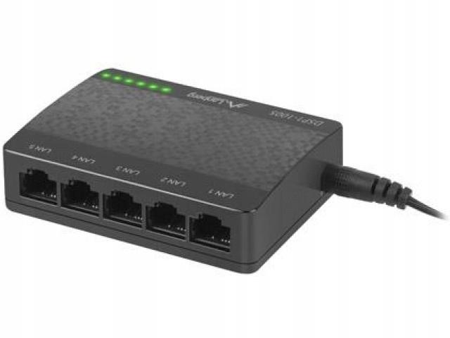 Lanberg DSP1-1005 5-Port 1000Mb/ Desktop unmanaged switch