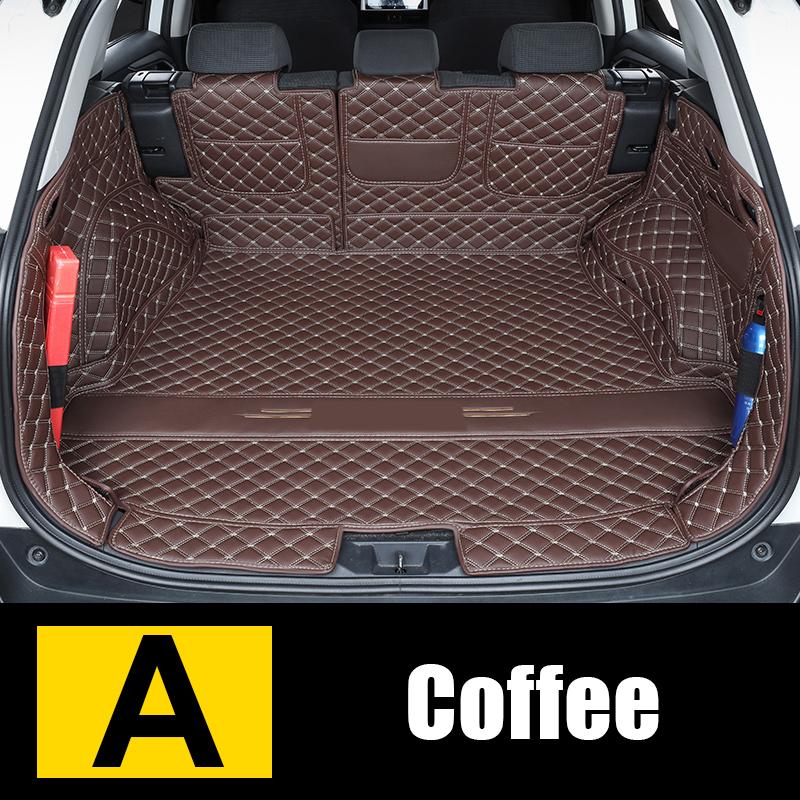 Для Toyota RAV4 XA50-2022 2023 изготовленные на заказ коврики в багажник, кожаные прочные подкладки для багажника, коврики для багажника, задний интерьер