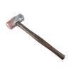 Retro Wood Grain Hammer Plastic Fake Prop, Lightweight Sledge for Halloween Costume Role Play Tool Accessory, Spooky Faux Blood Weapon Cosplay, Scary