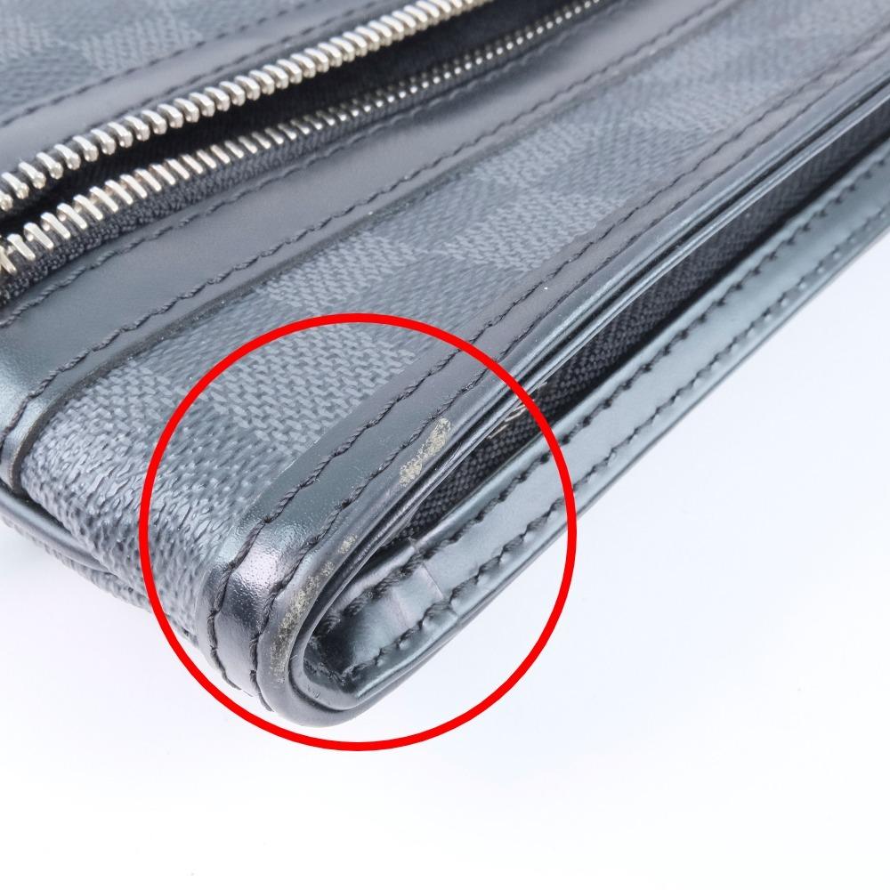 LOUIS VUITTON Tomas Shoulder Bag N58028 black/gray Damier Grafitto Canvas unisex Used