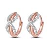 Серьги-кольца из серебра 925 пробы для женщин, розовое золото, желтое, оригинальные минималистичные серьги, бижутерия