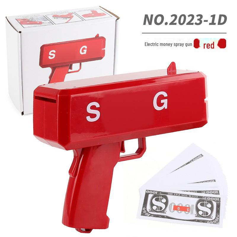 Уникальная игрушка-денежный пистолет для вечеринок и свадеб - стреляет купюрами долларов США