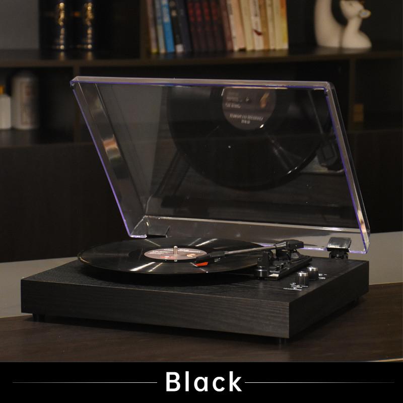 Bluetooth Встроенный Рупорный Динамик Настольный Бытовой Фонограф Деревянный Виниловый Противоскользящий Проигрыватель Пластинок Новый 420*320*105мм