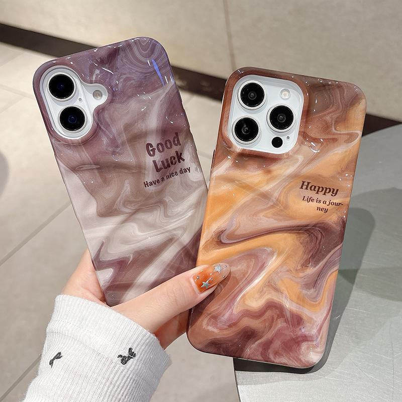 Модный Чехол из ТПУ с Текстурой Мрамора под Масляную Живопись для iPhone 16 15 13 14 12 11 Pro Max 16 Plus Ударопрочный Силиконовый Чехол для Телефона