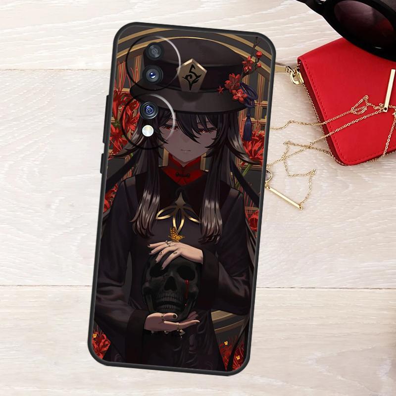 Hu Tao Genshin Impact Case For Honor X8a X9a X6a X7a X6 X7 X8 X9 X8b X9b Honor 90 Lite 70 50 Magic 5 6 Pro Cover