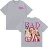 Певица Bad Gyal Винтажные Графические Футболки 90-х Унисекс Женские Харадзюку Эстетика Тренд Футболка Повседневная Свободная Хлопковая Футболка с Коротким Рукавом