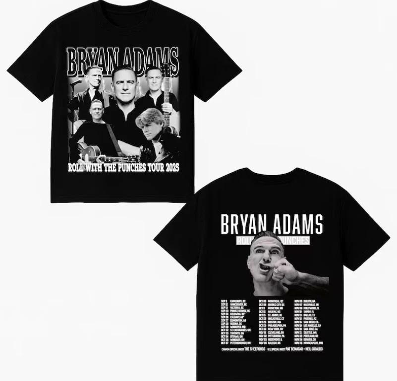 Bryan Adams Roll With The Punches Tour 2025 Graphic Shirt