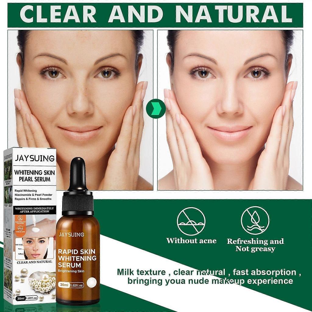 Limited time!!Jaysuing Pearl Brightening Serum - Improves Facial Dullness, Brightens Skin, Moisturizes, Smooths, And Hydrates