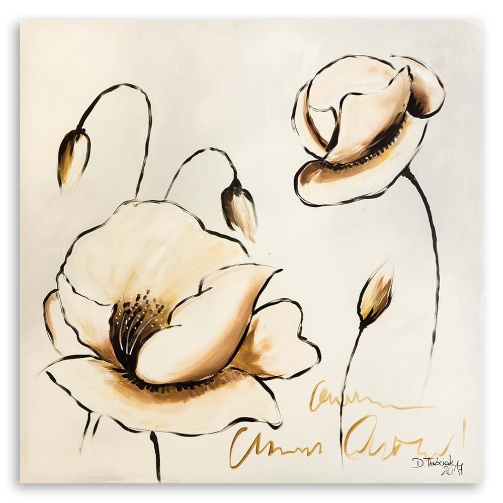 Canvas print, Painted flowers