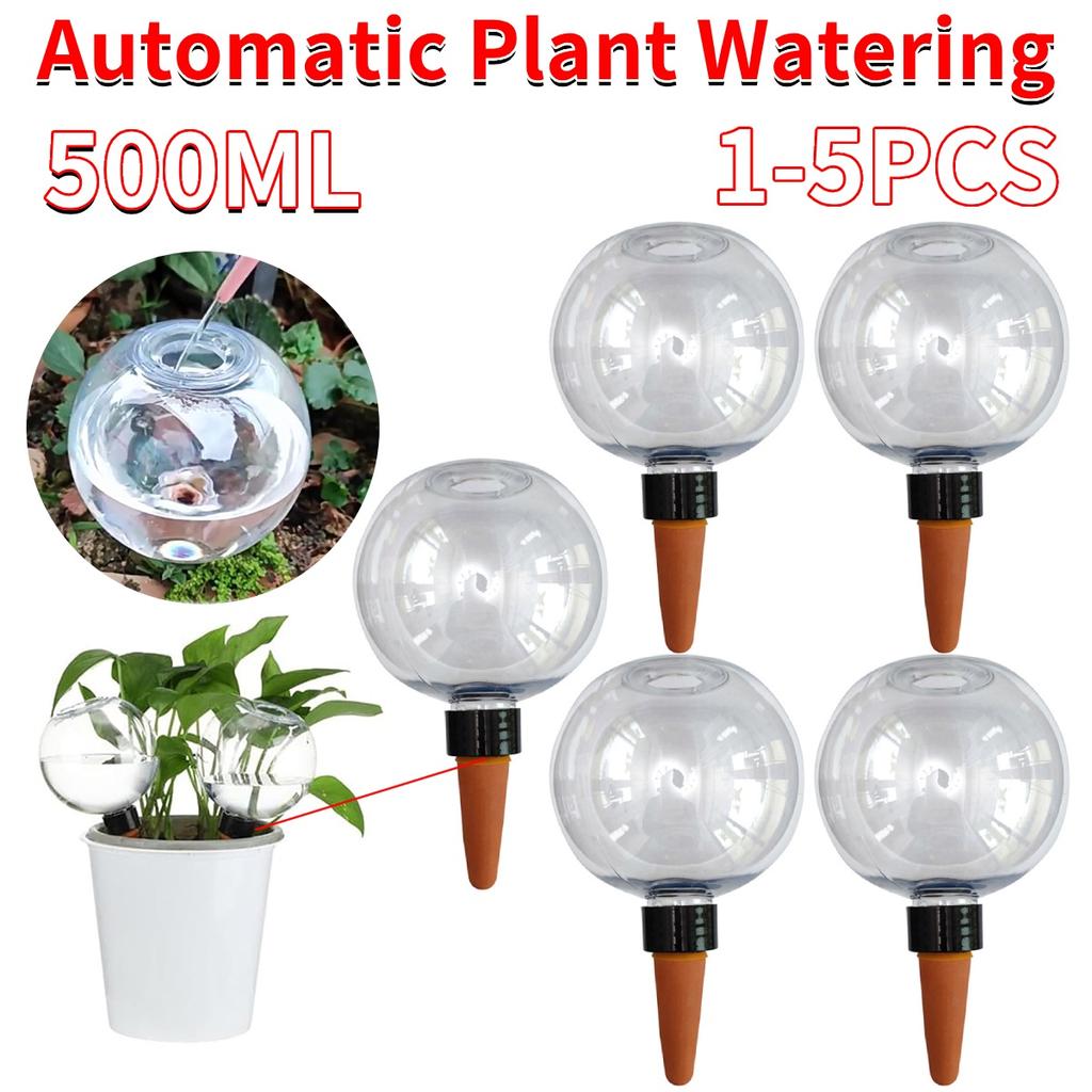 1-6PCS 500ML Automatic Drip Irrigation System Self Watering Plant Watering Bulbs for Garden Flower Plants Watering Balls Devices