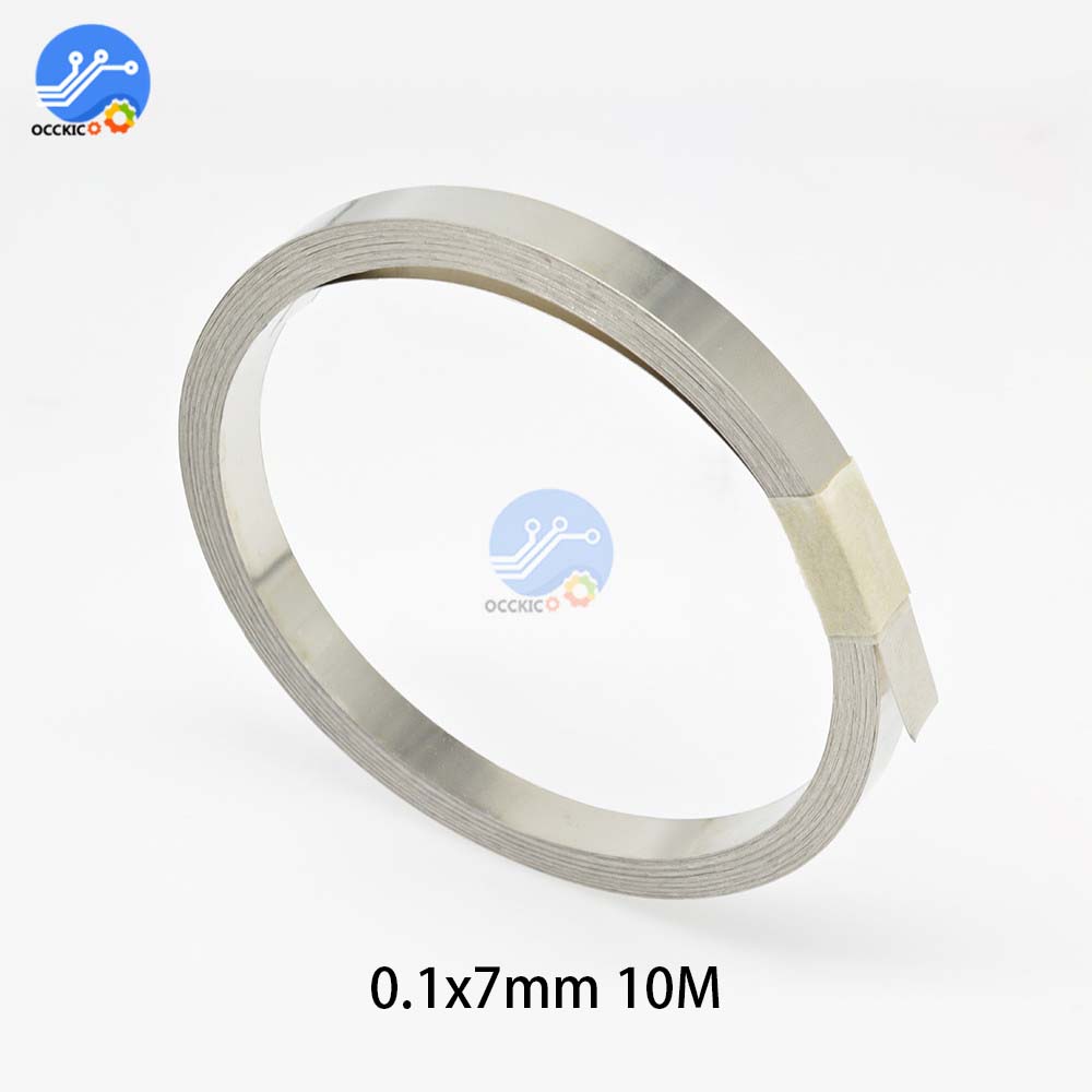 BMS 18650 Li-ion Battery Nickel Sheet Plate Nickel Plated Steel Belt Strip 0.1MM 18650 Cells Connector Welding