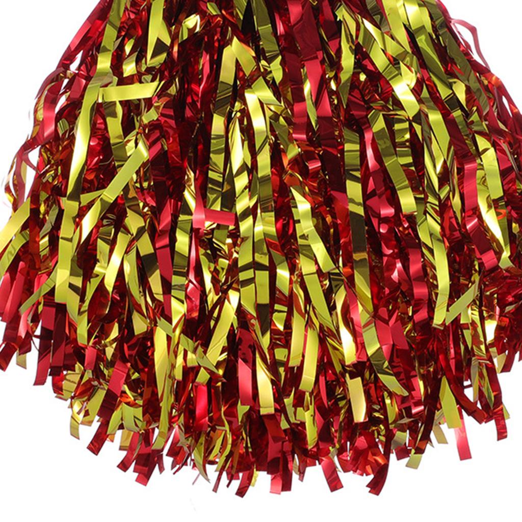 2pcs Cheerleading Pom Poms Durable Cheer Pompom Cheering Hand Flowers for Adults Team Spirit Sports Game Dancing Party